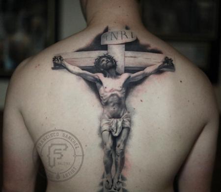 Francisco Sanchez - realistic Jesus tattoo